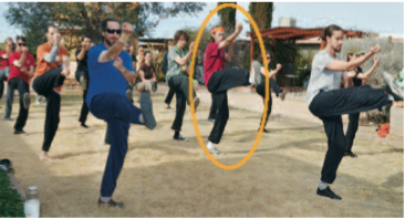 xingyipicture kickinginlines wcircle Practicing Chinese Martial Arts in Lines